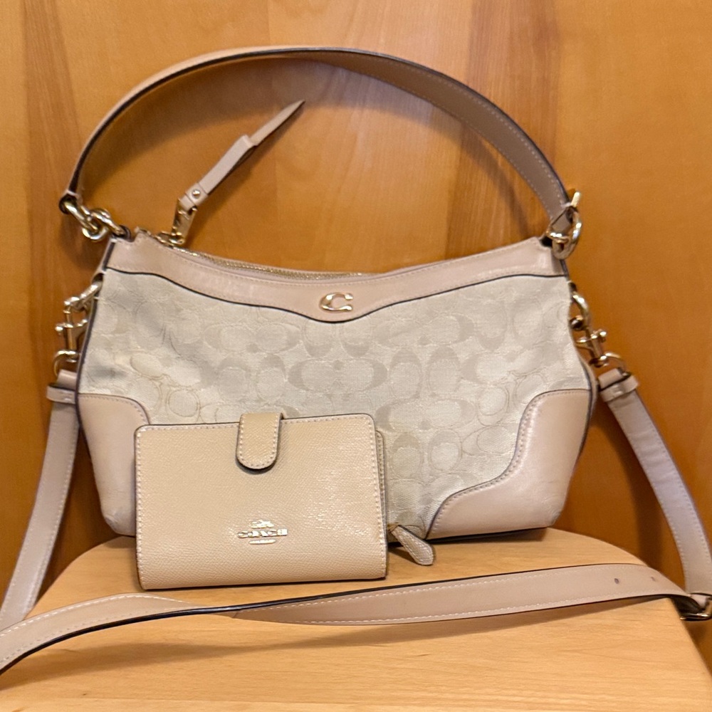 Coach crossbody bag and wallet